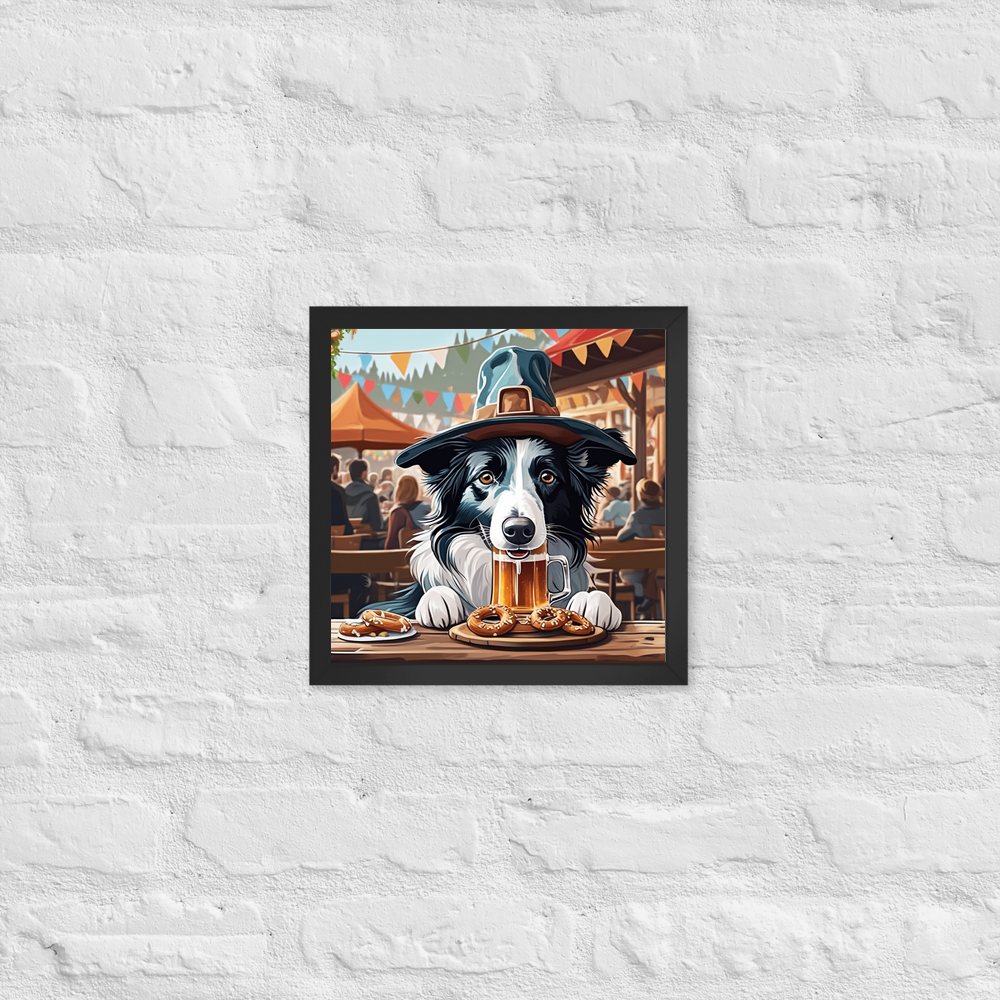 PugMug Custom Border Collie Framed Print