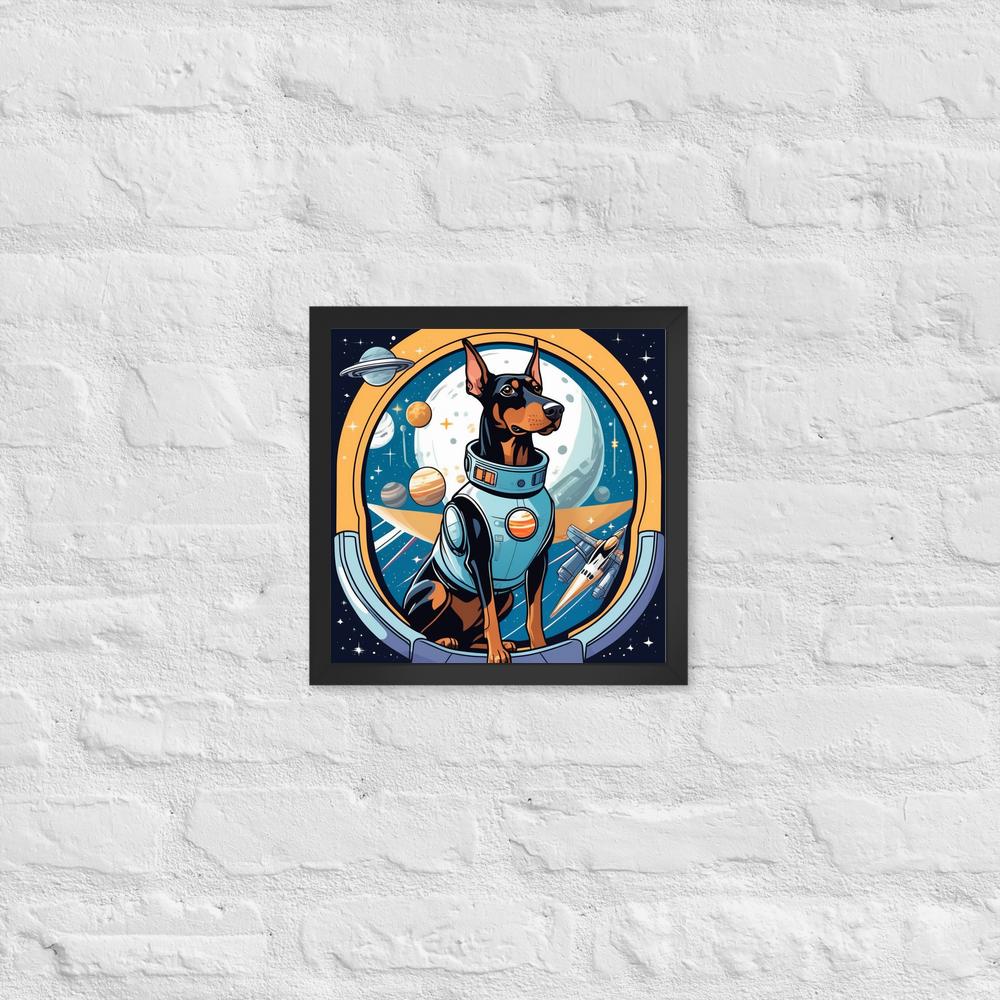 PugMug Custom Doberman Pinscher Framed Print