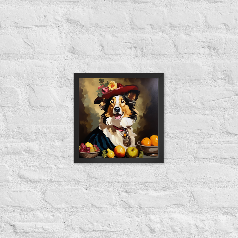PugMug Custom Collie Framed Print