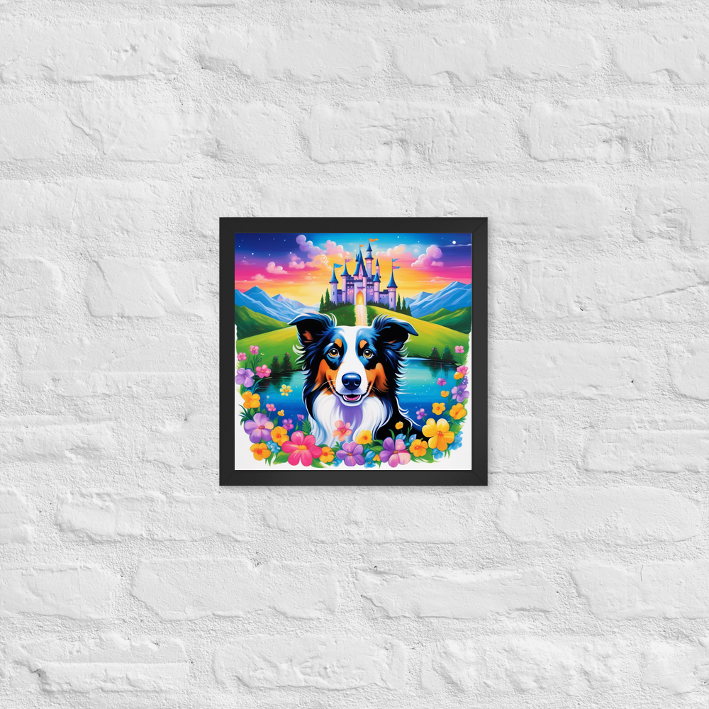 PugMug Custom Border Collie Framed Print