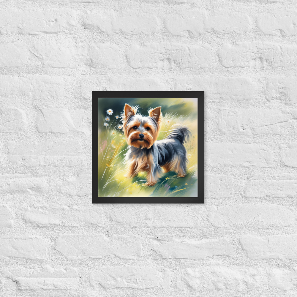 PugMug Custom Yorkshire Terrier Framed Print