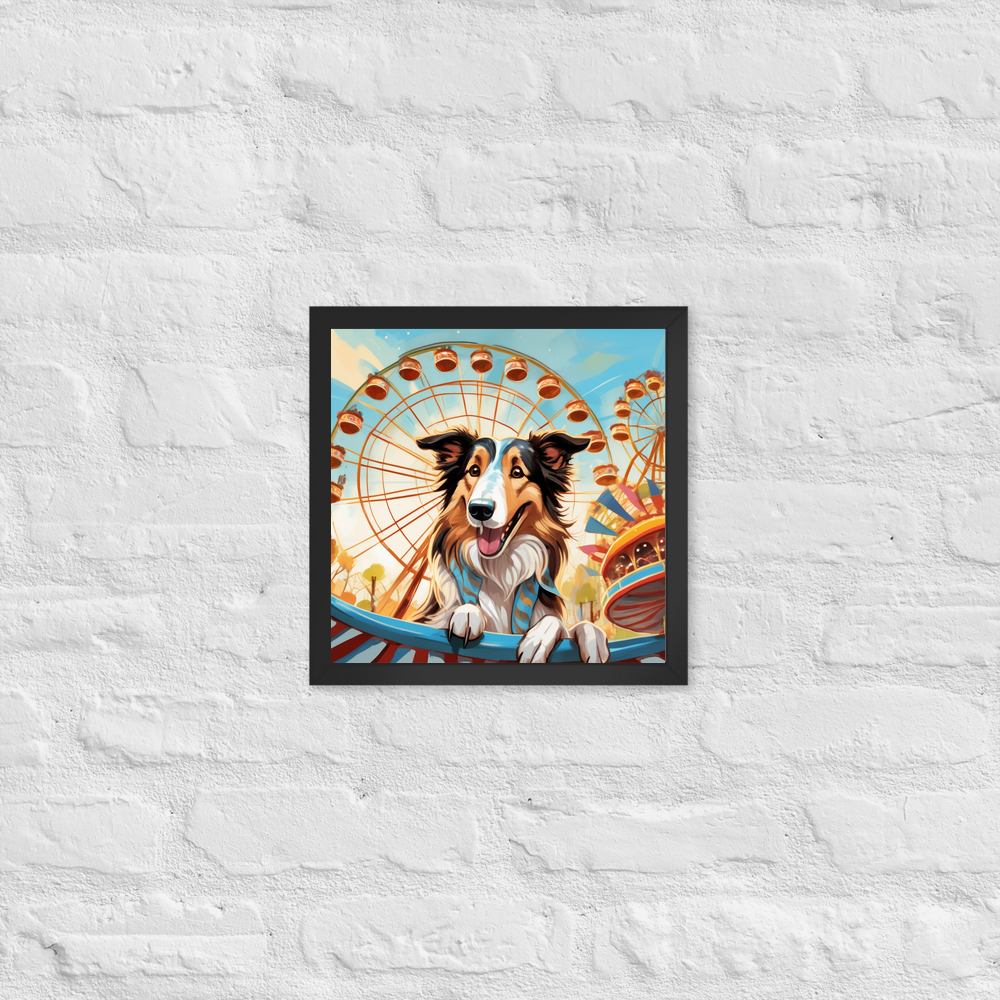 PugMug Custom Collie Framed Print