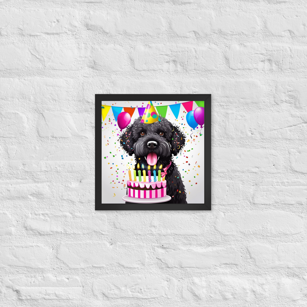 PugMug Custom Portuguese Water Dog Framed Print