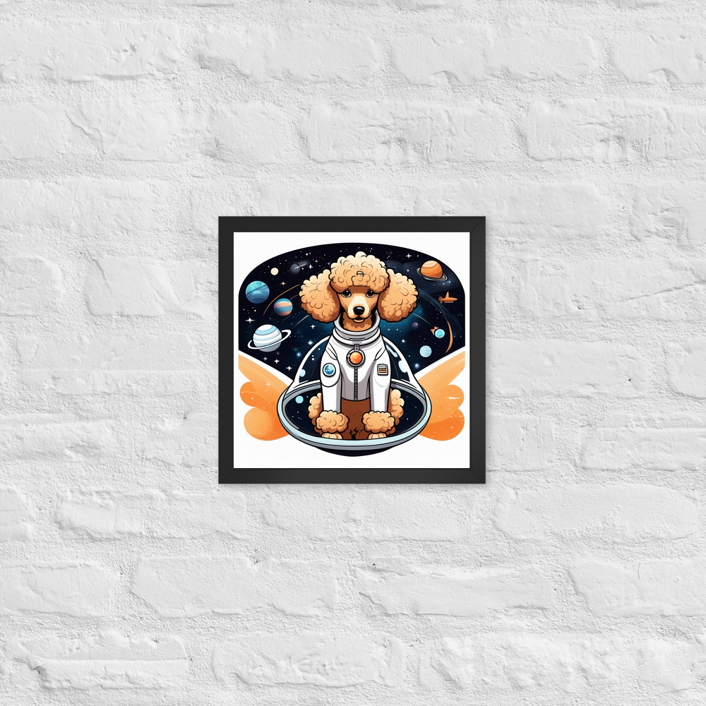 PugMug Custom Tan Poodle Framed Print