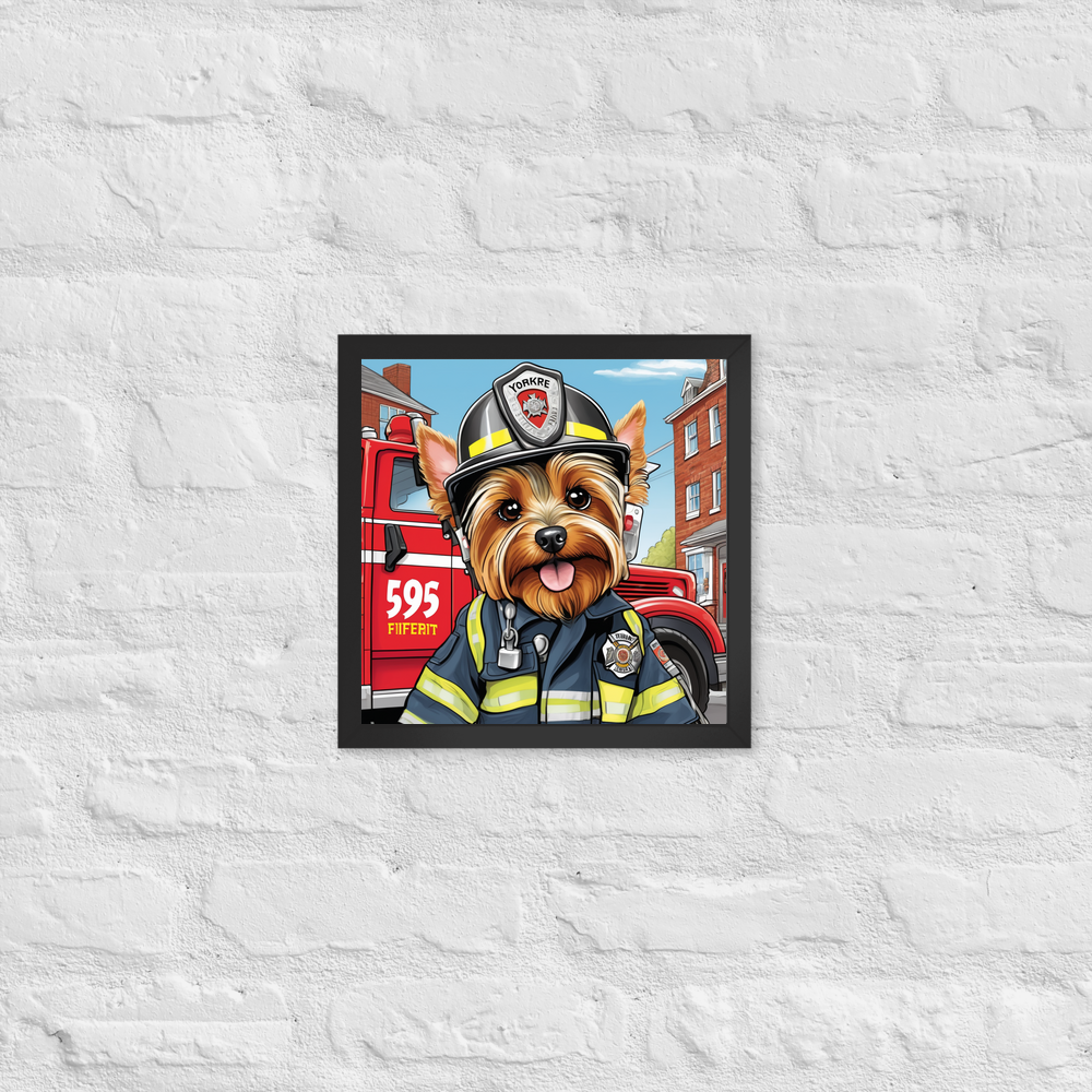 PugMug Custom Yorkshire Terrier Framed Print