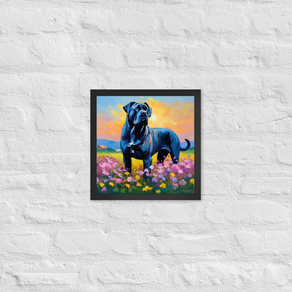 PugMug Custom Cane Corso Framed Print