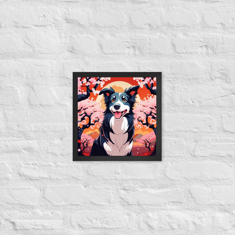 PugMug Custom Border Collie Framed Print