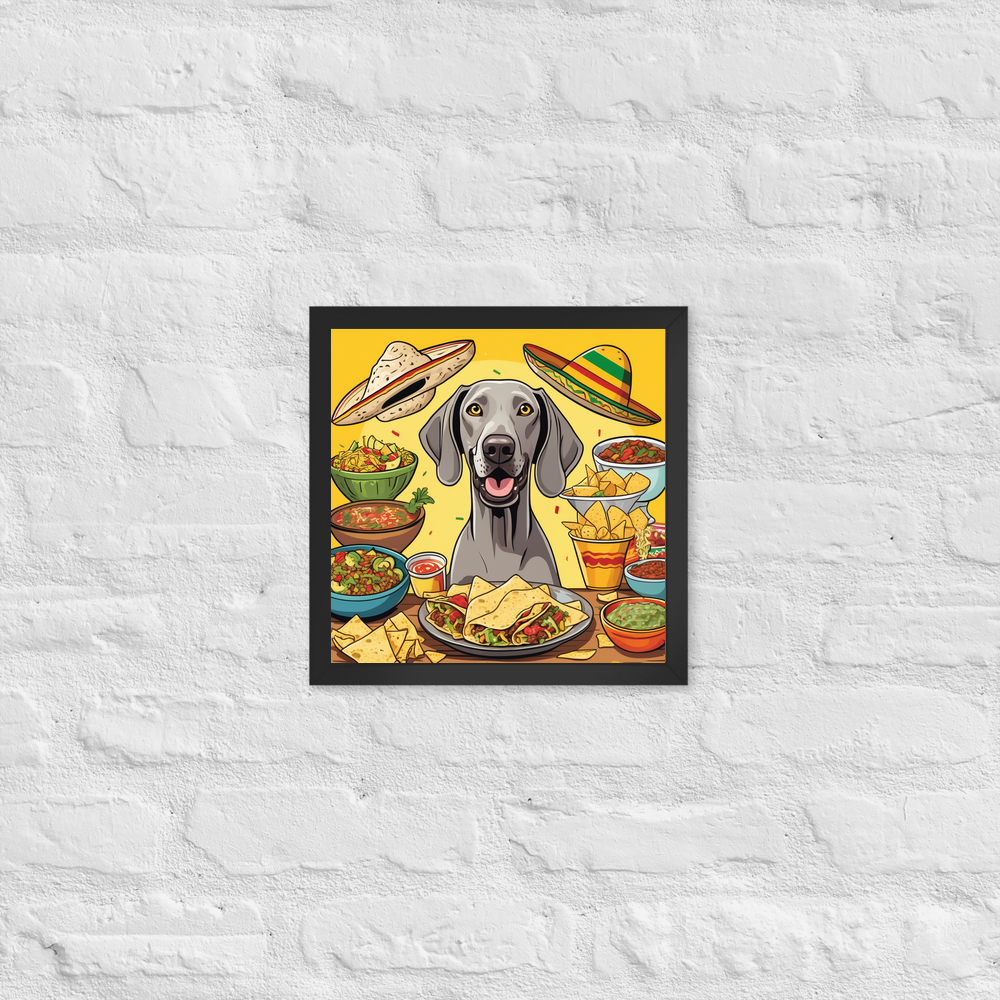 PugMug Custom Weimaraner Framed Print
