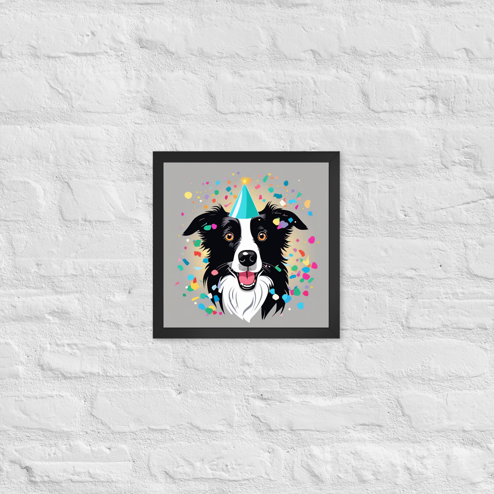 PugMug Custom Border Collie Framed Print
