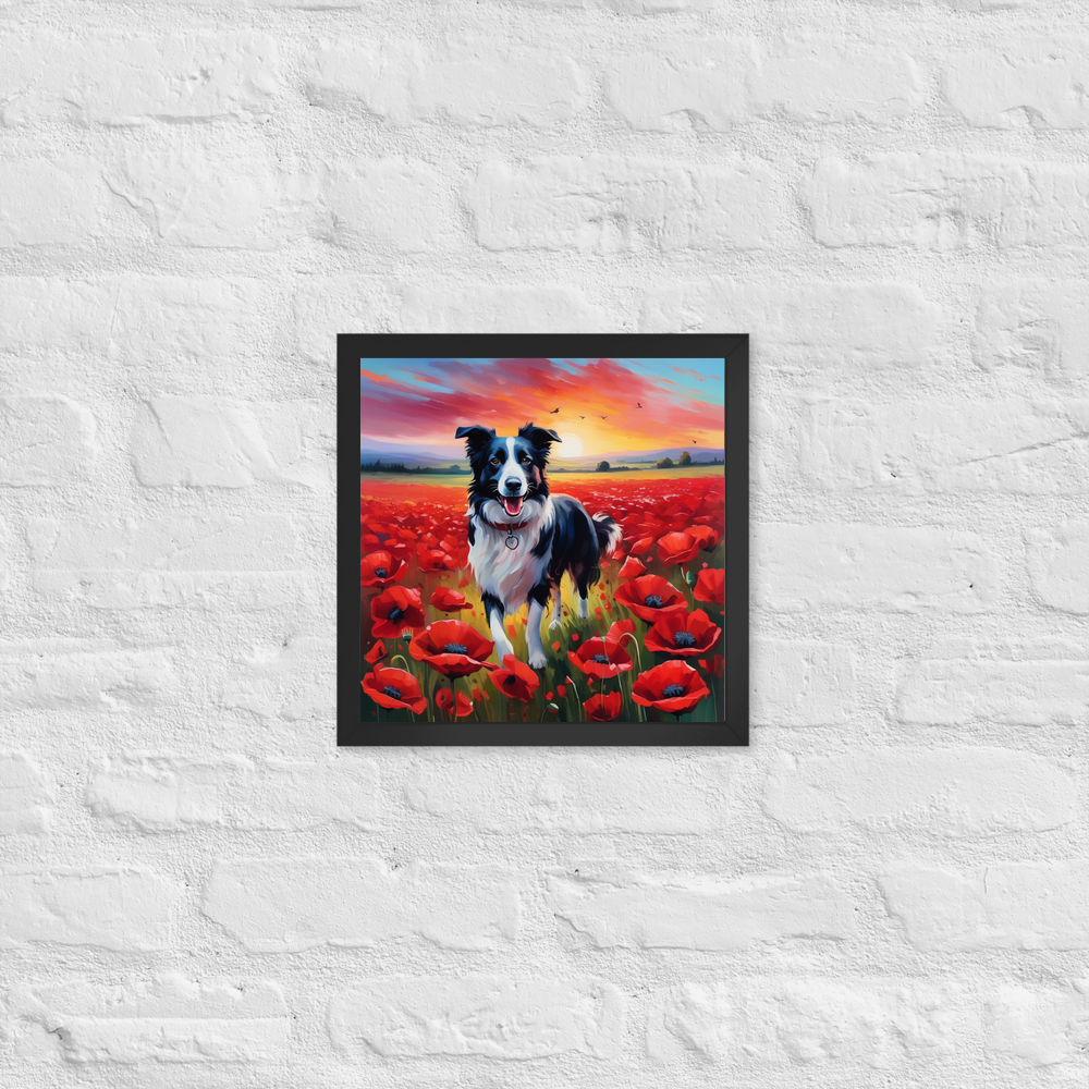 PugMug Custom Border Collie Framed Print