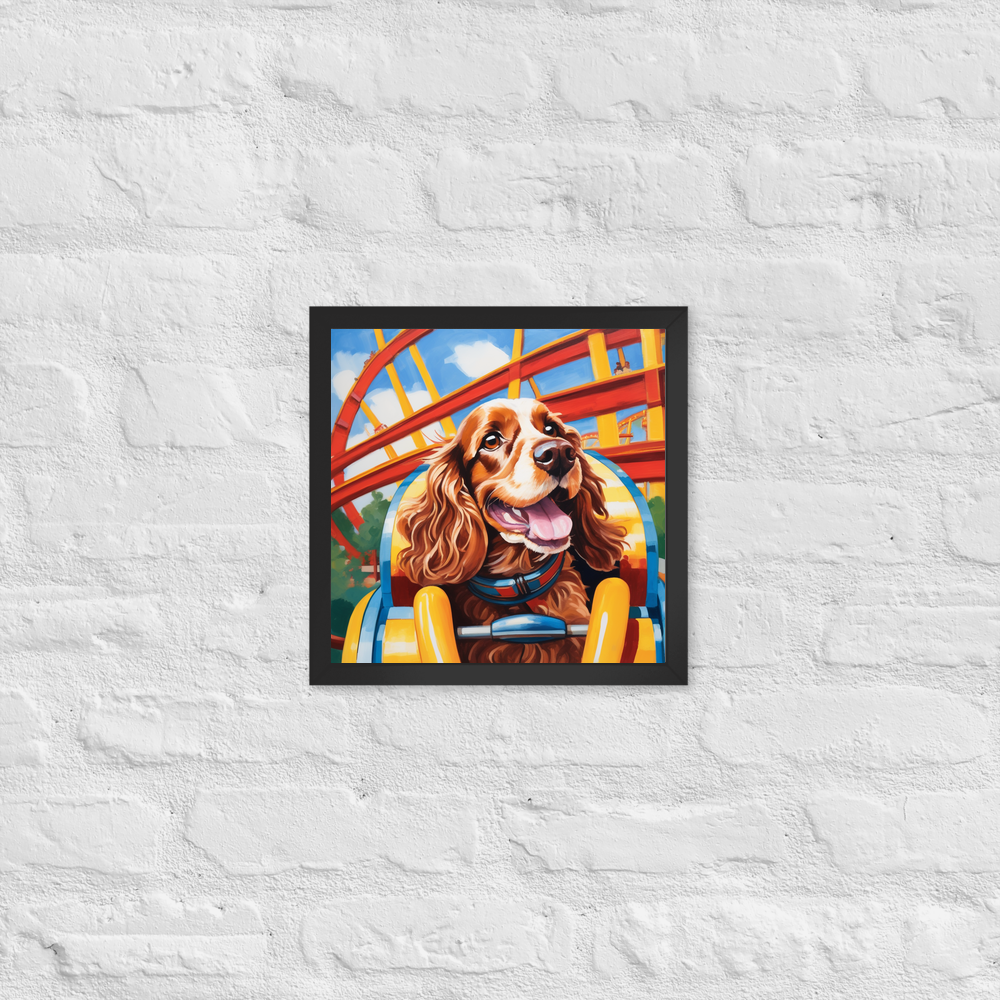 PugMug Custom English Cocker Spaniel Framed Print