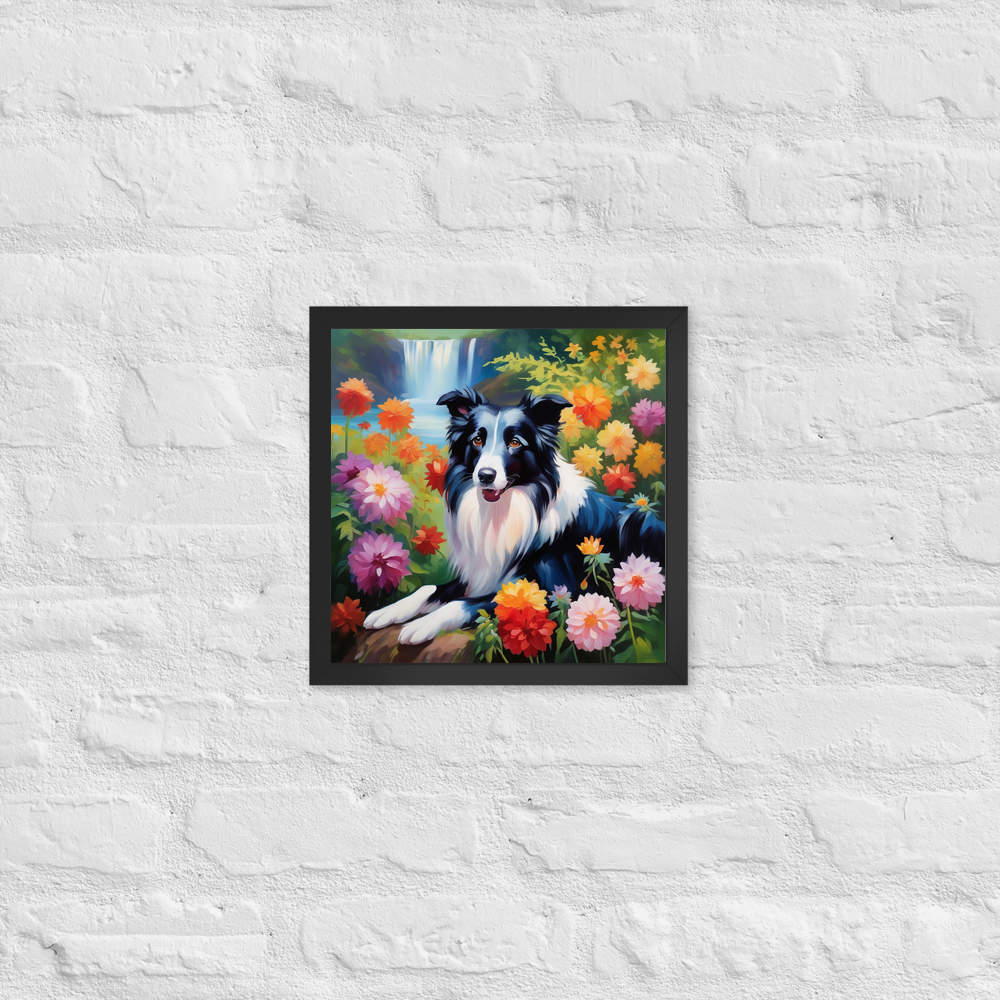 PugMug Custom Border Collie Framed Print