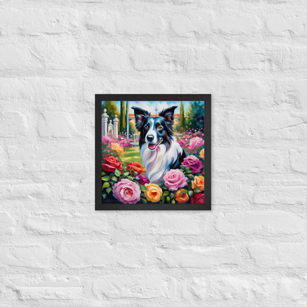 PugMug Custom Border Collie Framed Print