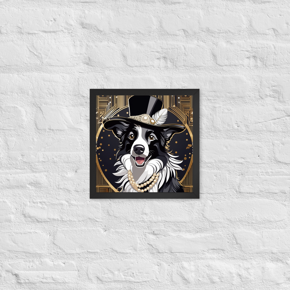 PugMug Custom Border Collie Framed Print