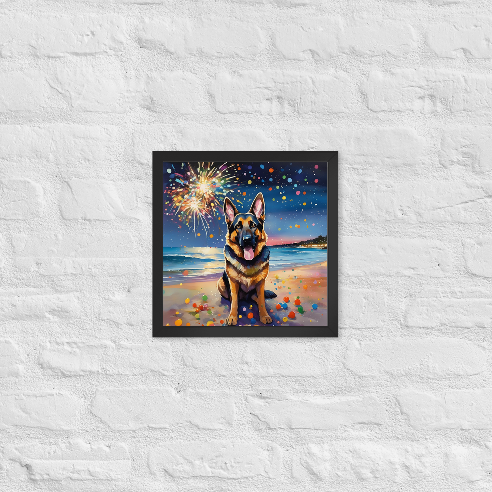 PugMug Custom German Shepherd Dog Framed Print