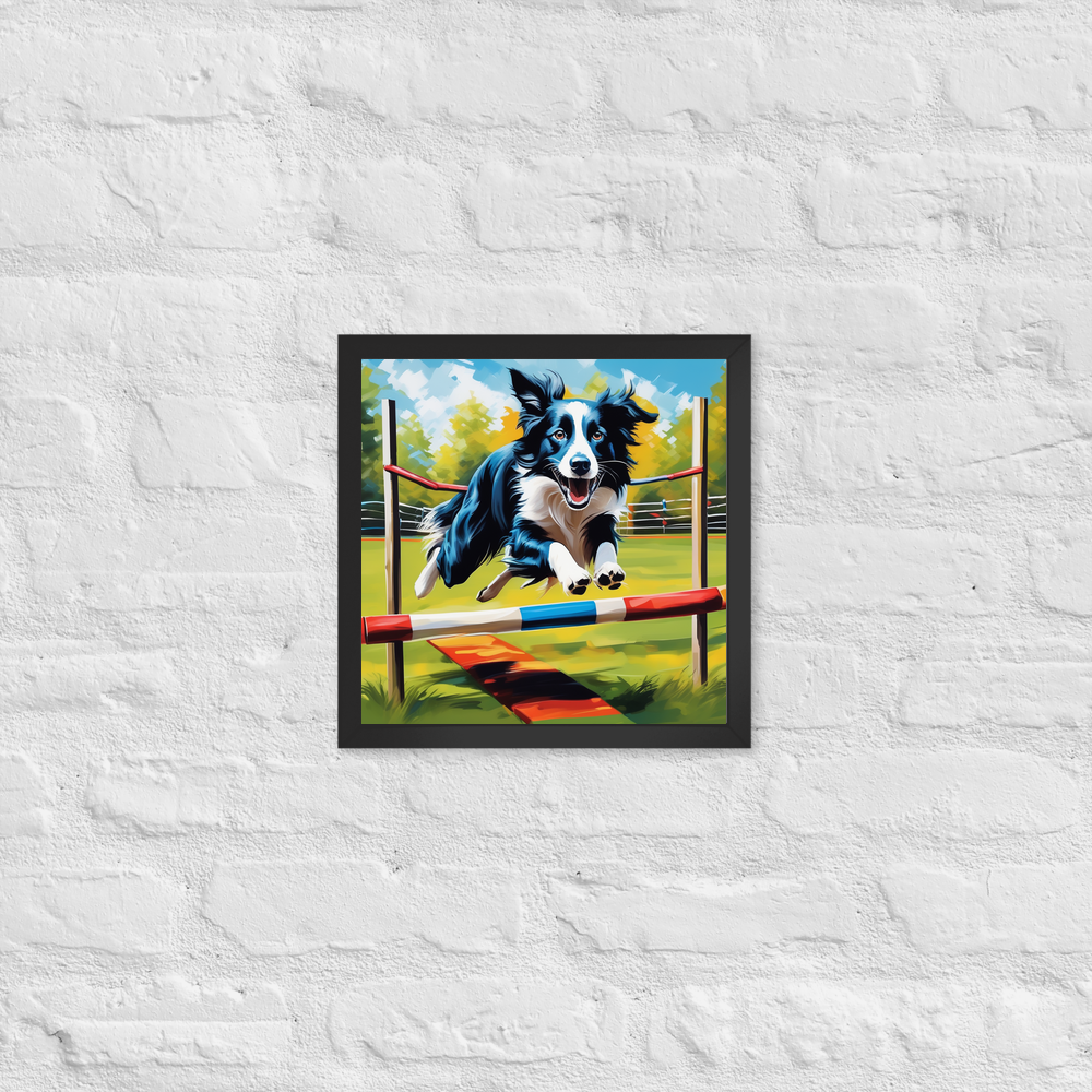 PugMug Custom Border Collie Framed Print