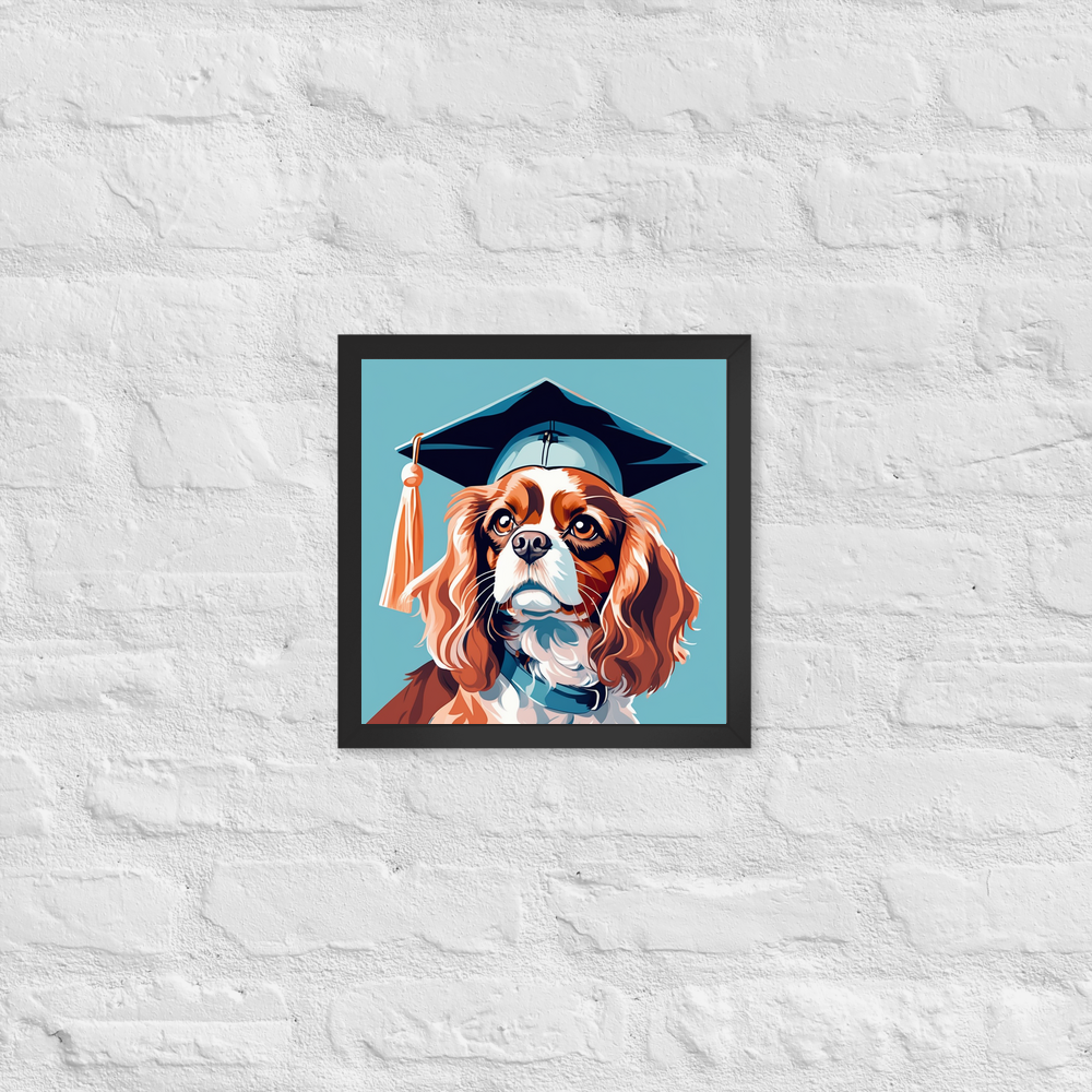 PugMug Custom Cavalier King Charles Spaniel Framed Print