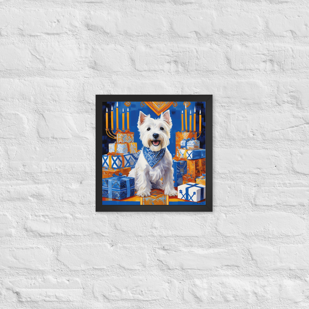 PugMug Custom West Highland White Terrier Framed Print