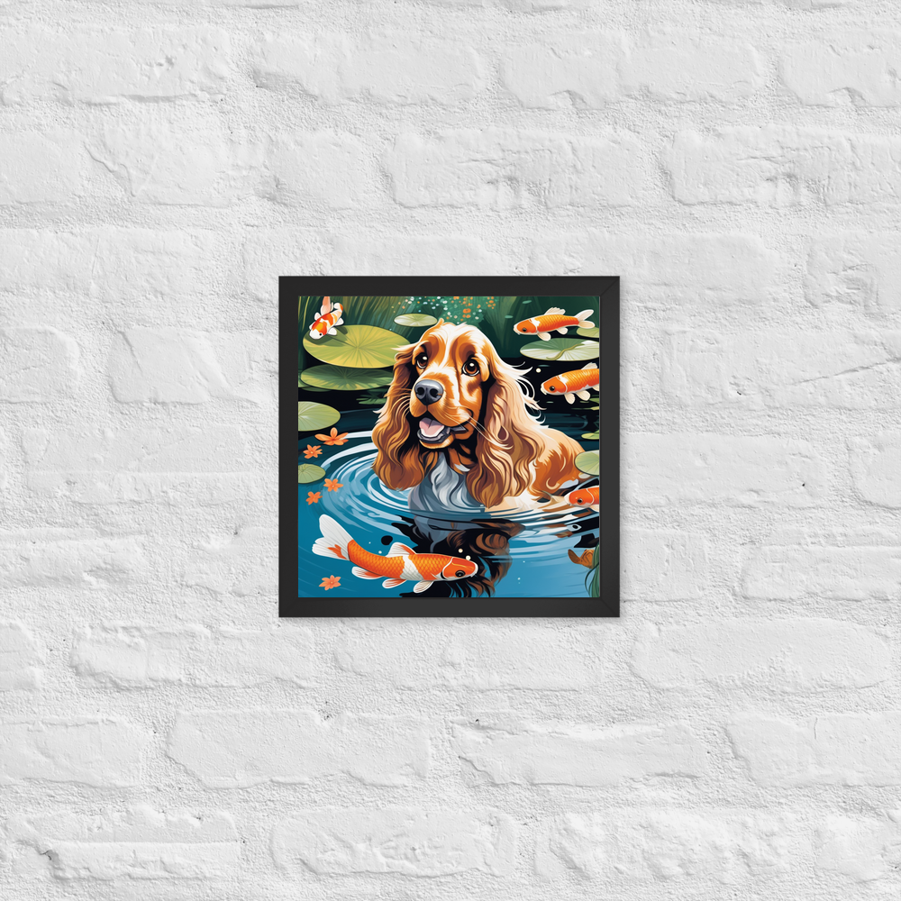 PugMug Custom Cocker Spaniel Framed Print