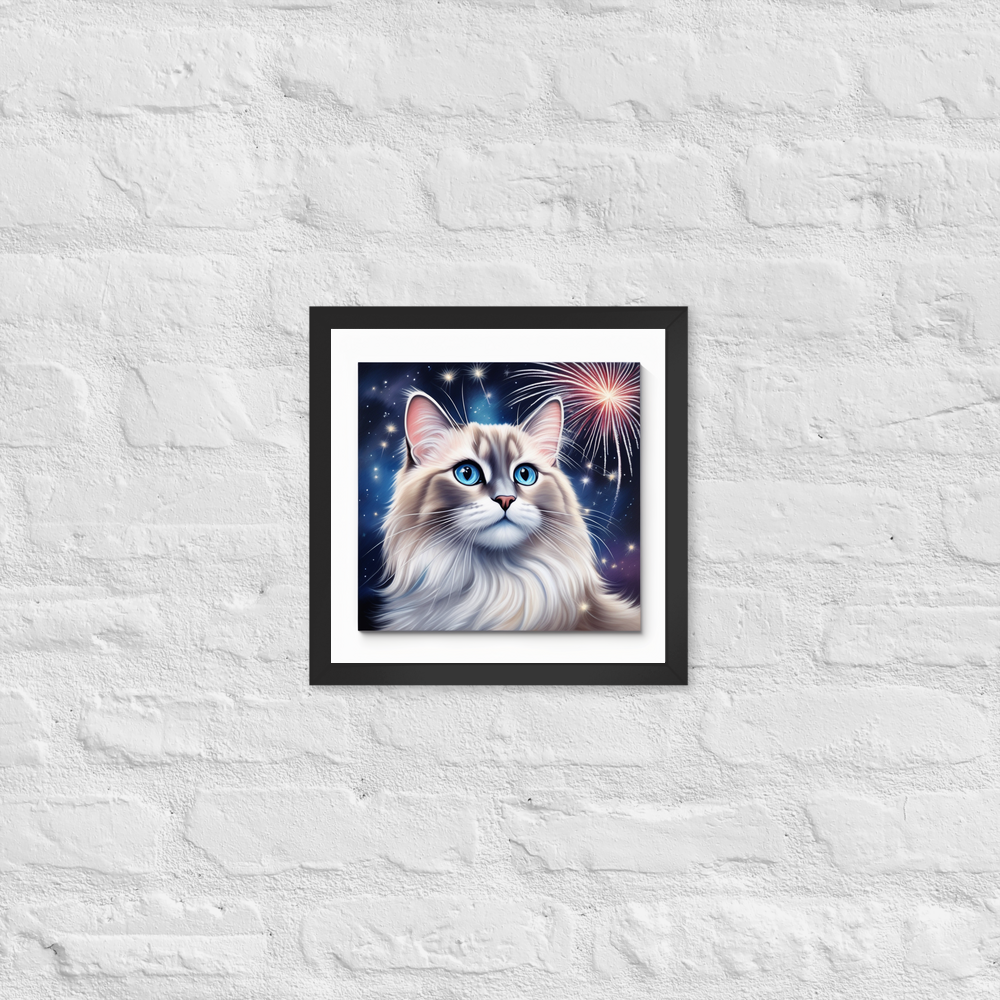 PugMug Custom Tabby Ragdoll Cat Framed Print