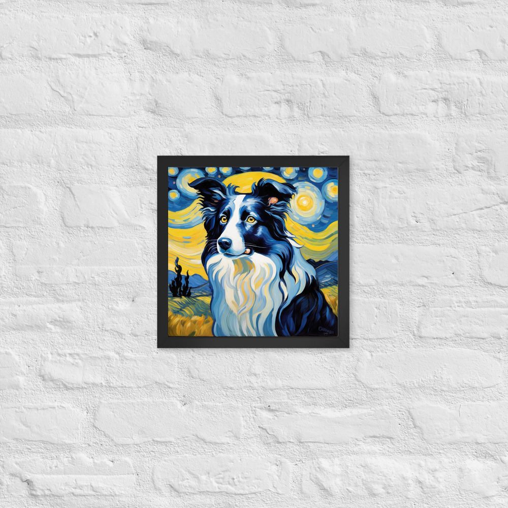 PugMug Custom Border Collie Framed Print