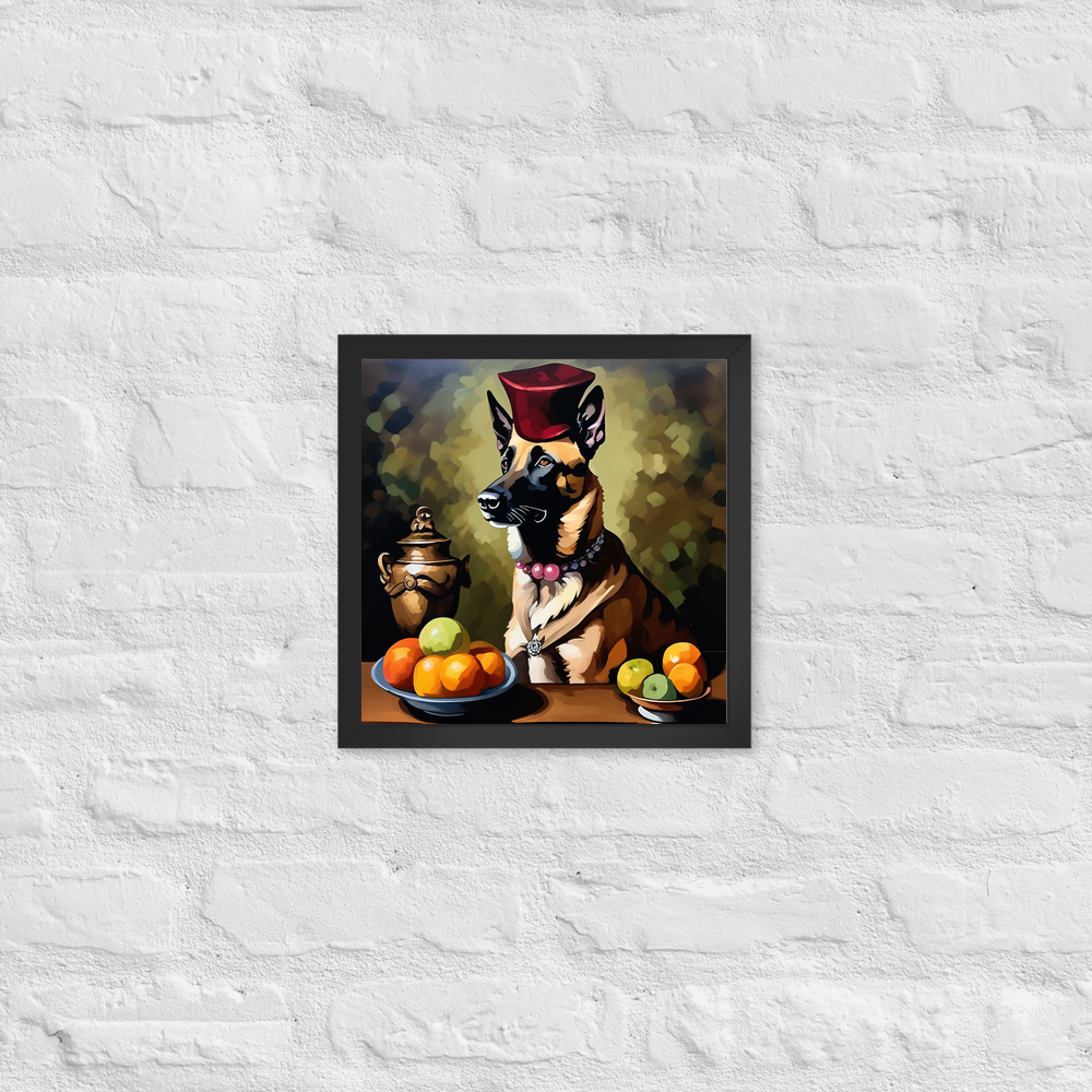 PugMug Custom Belgian Malinois Framed Print
