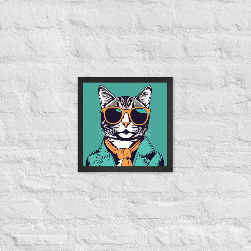 PugMug Custom Tabby Companion Cat Framed Print