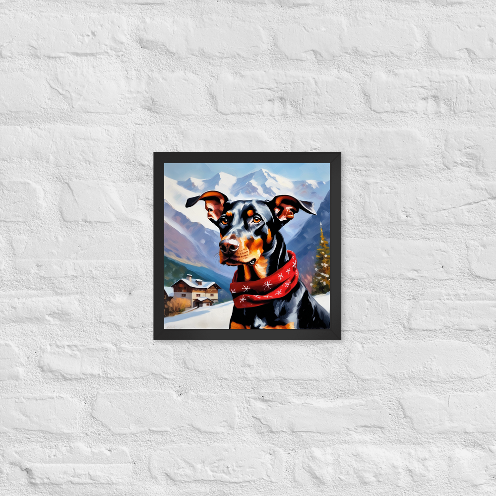 PugMug Custom Doberman Pinscher Framed Print