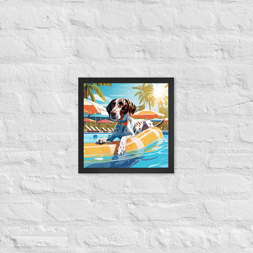 PugMug Custom Pointer Dog Framed Print