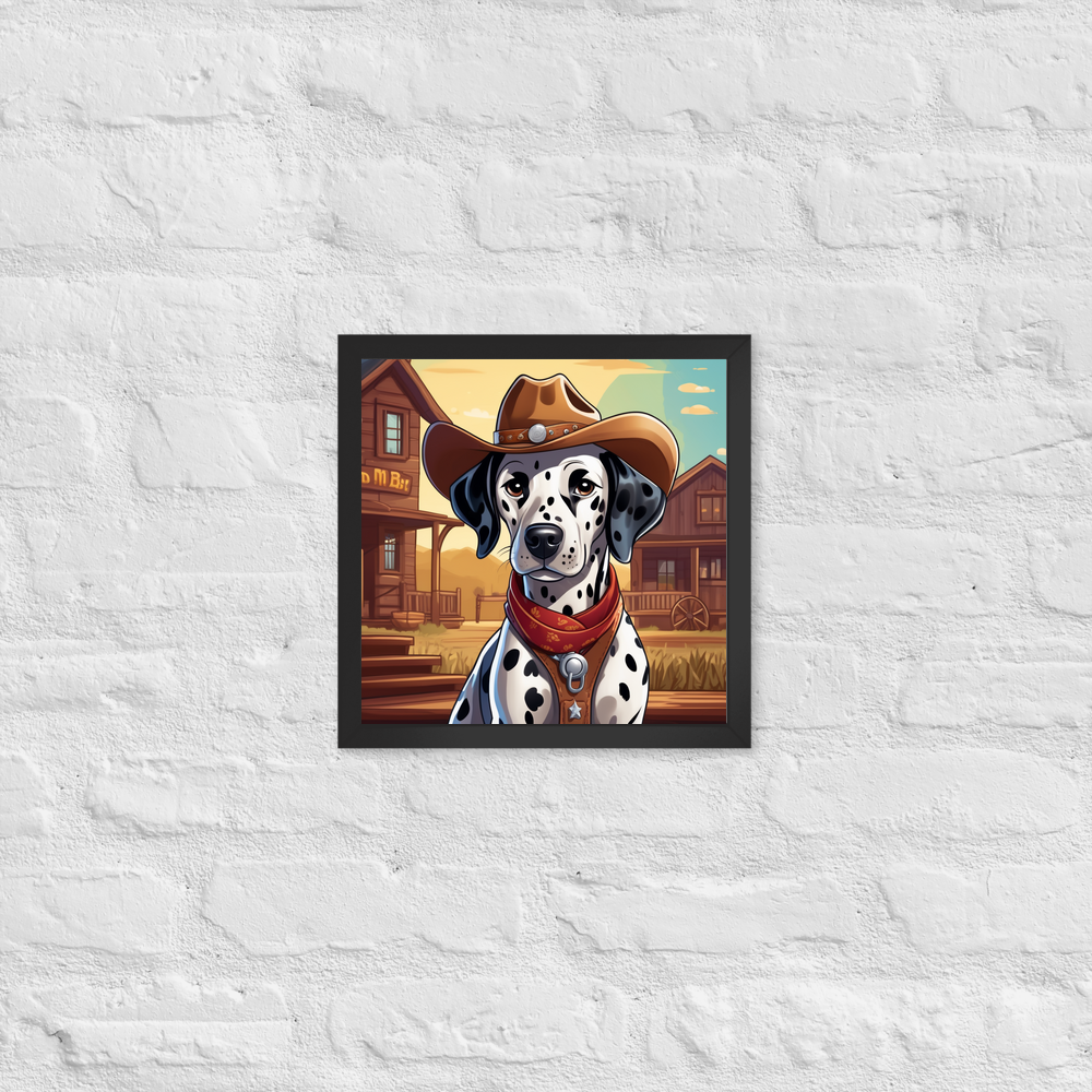 PugMug Custom Dalmatian Framed Print