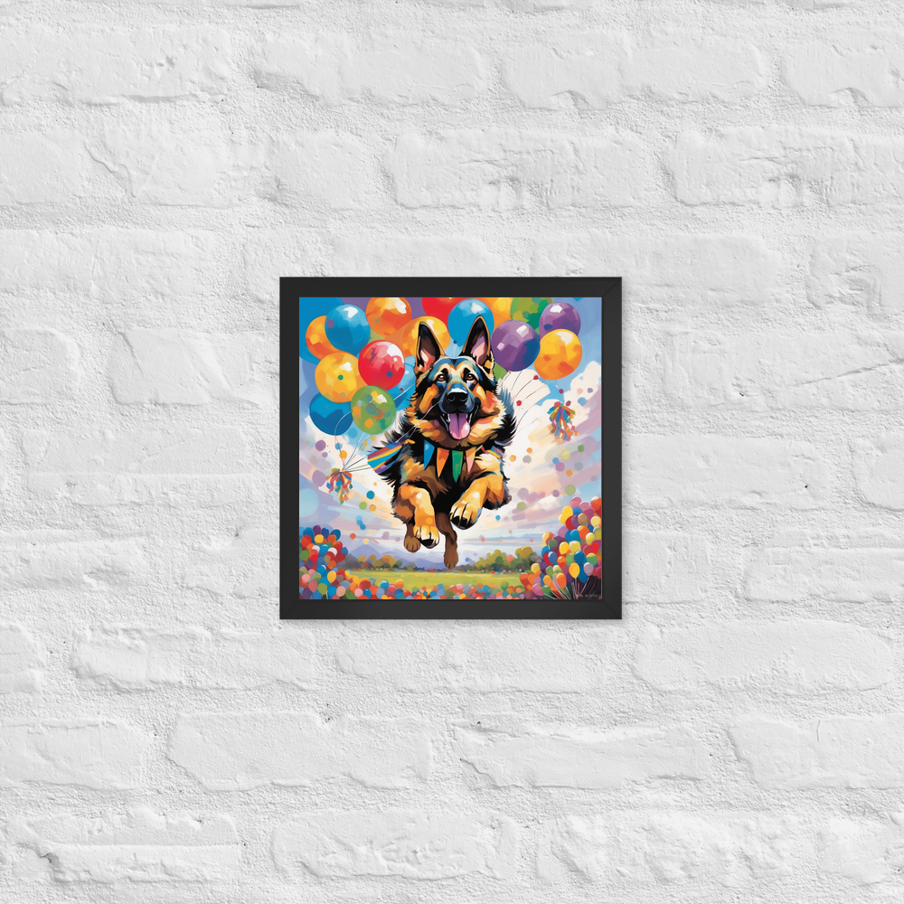 PugMug Custom German Shepherd Dog Framed Print