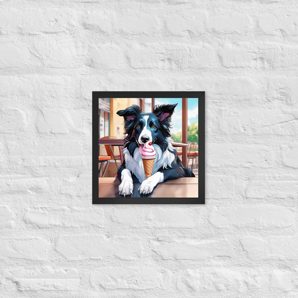 PugMug Custom Border Collie Framed Print