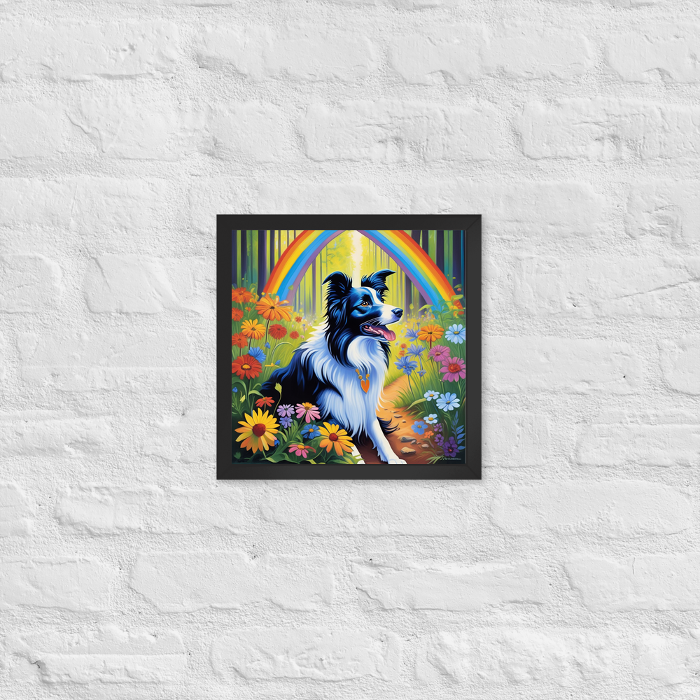 PugMug Custom Border Collie Framed Print