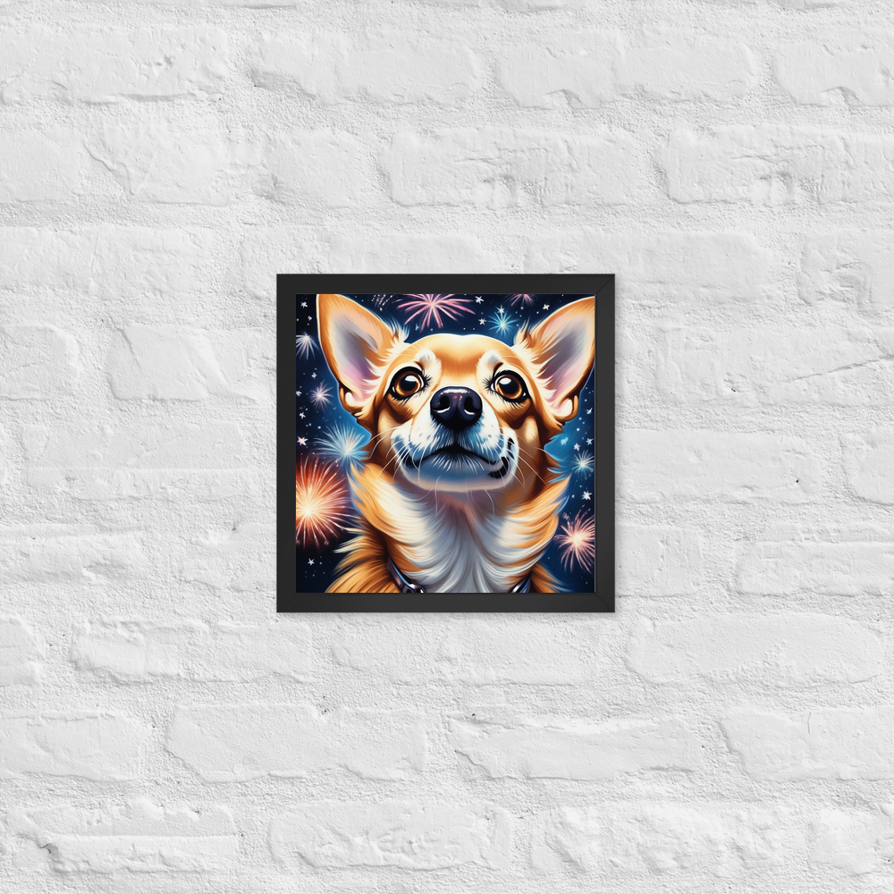 PugMug Custom Chihuahua Framed Print