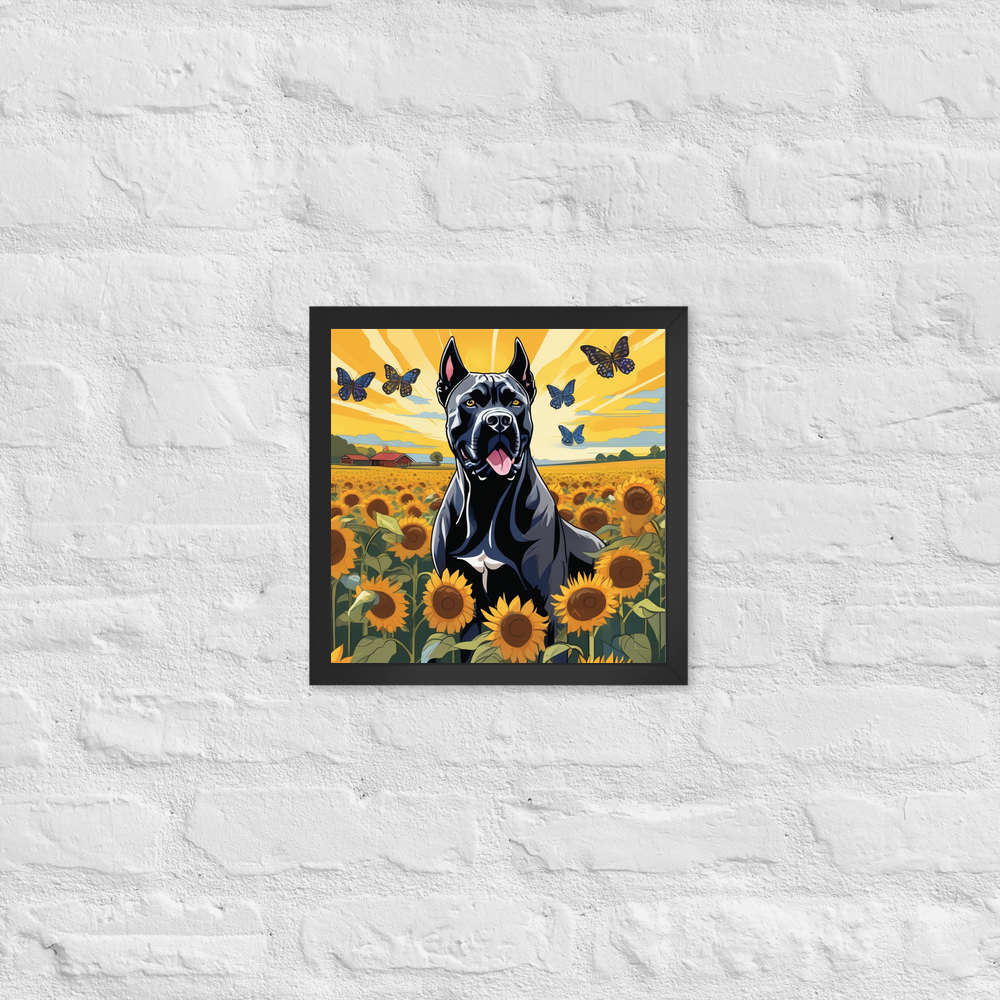 PugMug Custom Cane Corso Framed Print