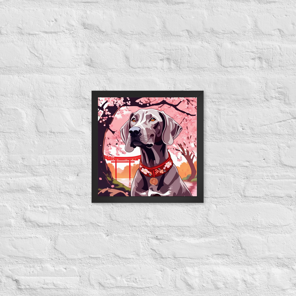 PugMug Custom Weimaraner Framed Print