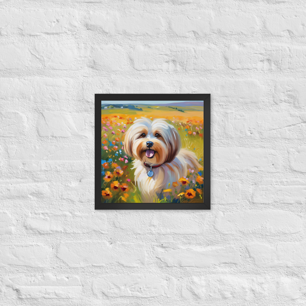 PugMug Custom Tan Havanese Dog Framed Print