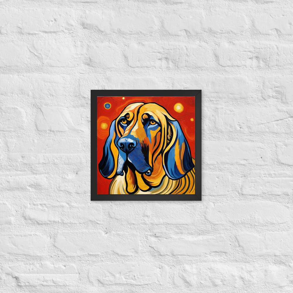 PugMug Custom Bloodhound Framed Print
