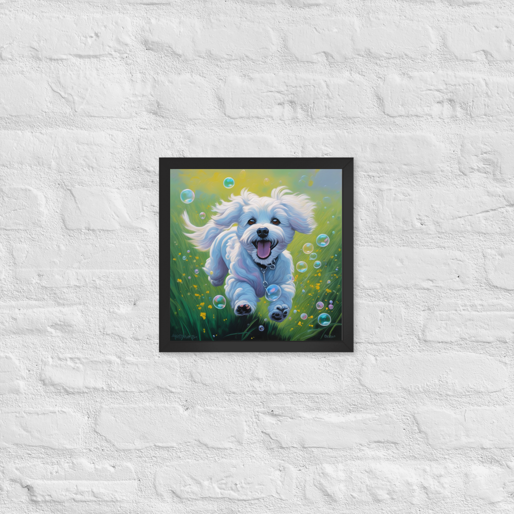 PugMug Custom Bichons Frise Framed Print