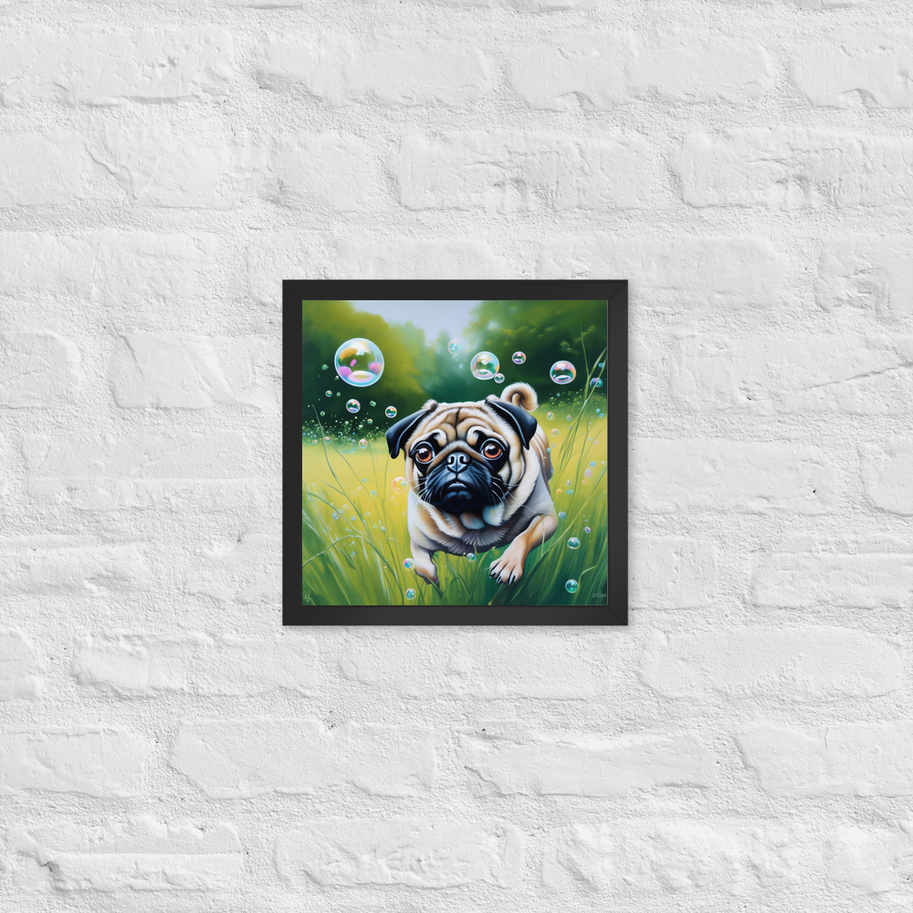 PugMug Custom Pug Framed Print