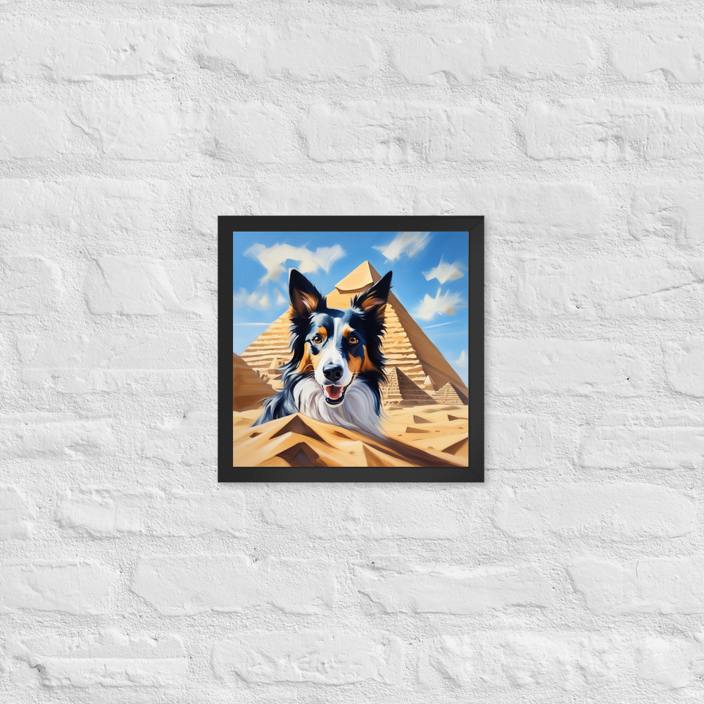 PugMug Custom Border Collie Framed Print