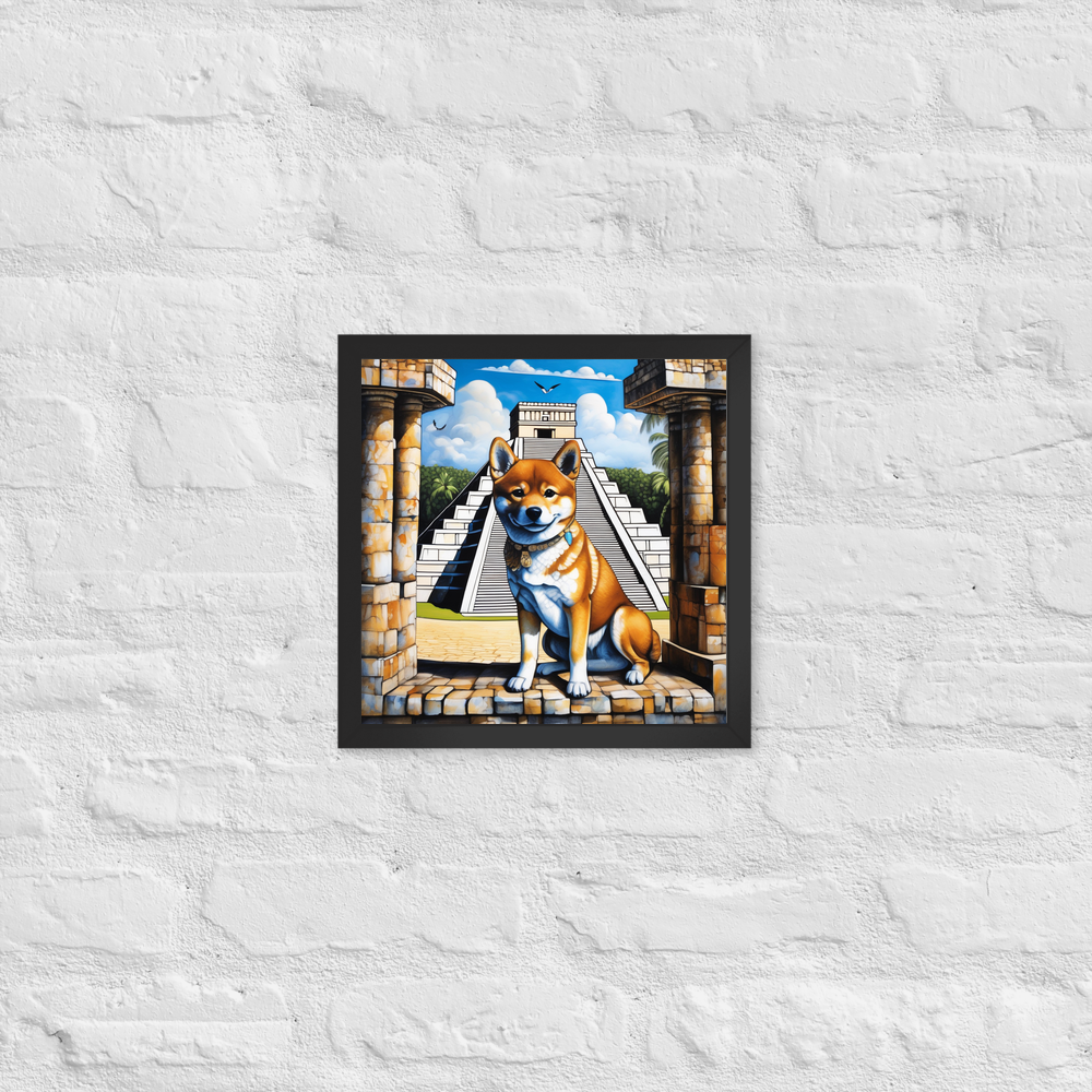 PugMug Custom Shiba Inu Framed Print