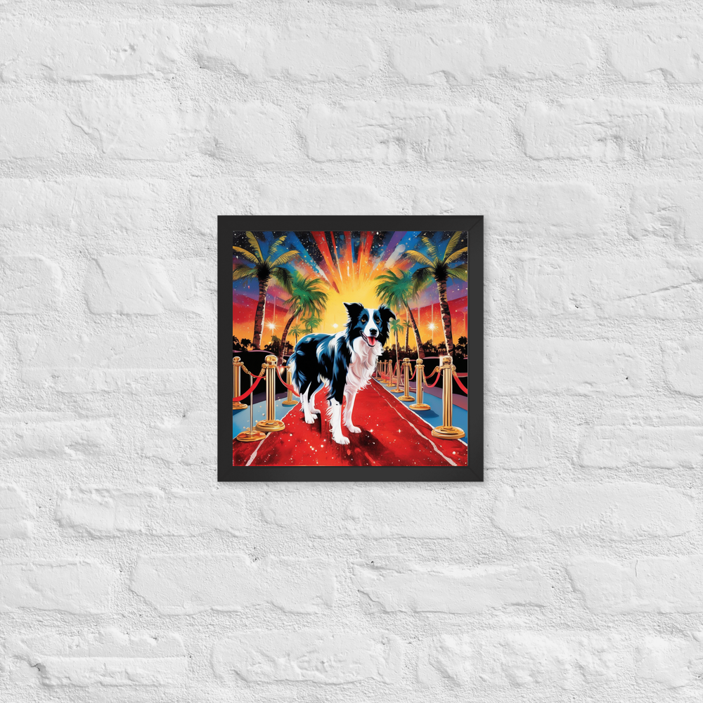 PugMug Custom Border Collie Framed Print
