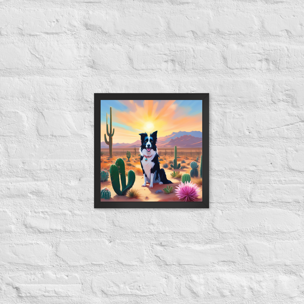 PugMug Custom Border Collie Framed Print