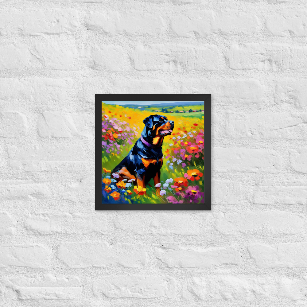 PugMug Custom Rottweiler Framed Print