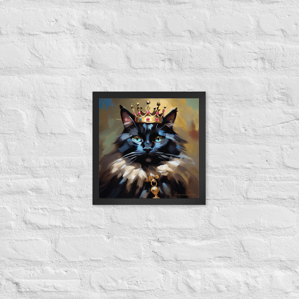 PugMug Custom Black Ragdoll Cat Framed Print