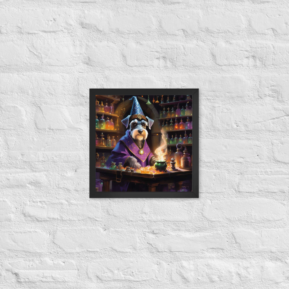 PugMug Custom Miniature Schnauzer Framed Print