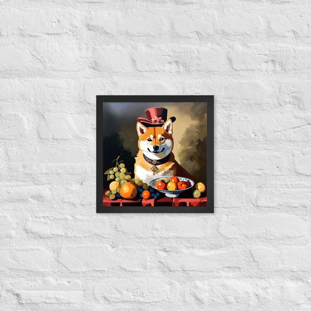 PugMug Custom Shiba Inu Framed Print