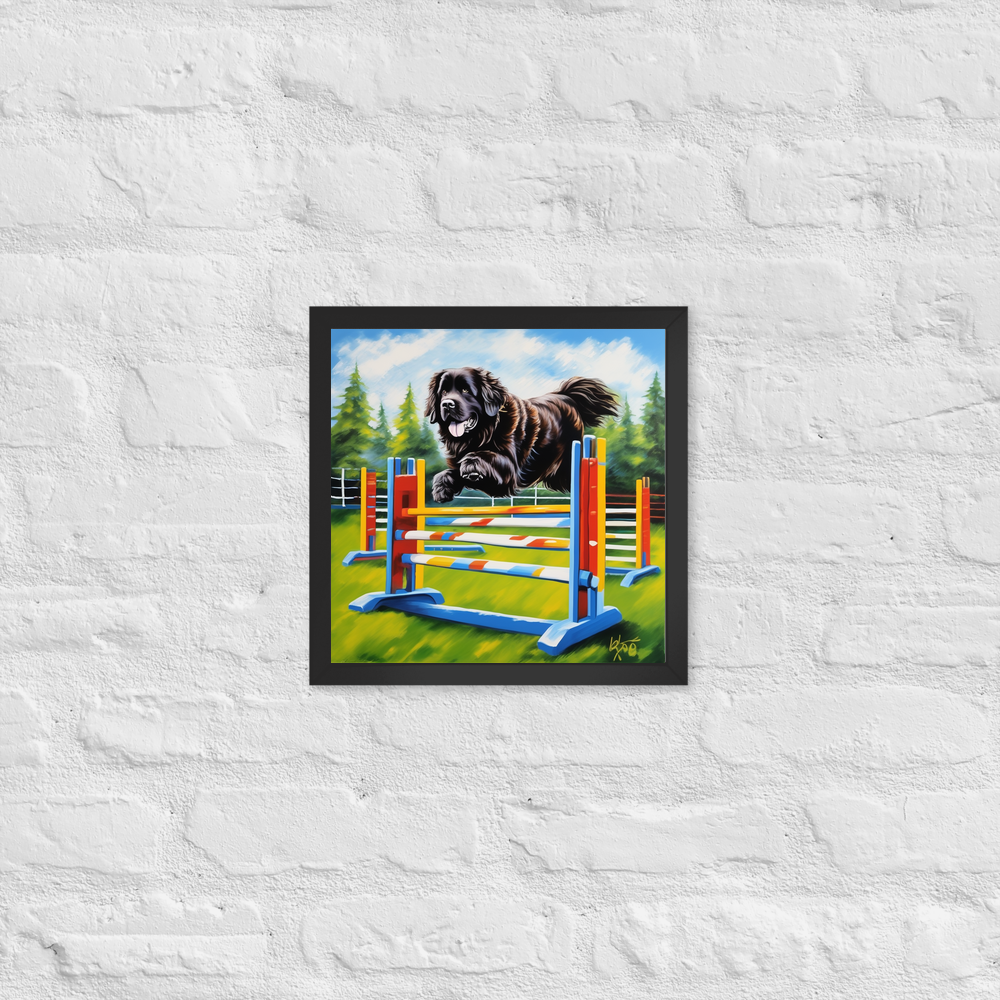 PugMug Custom Newfoundland Framed Print