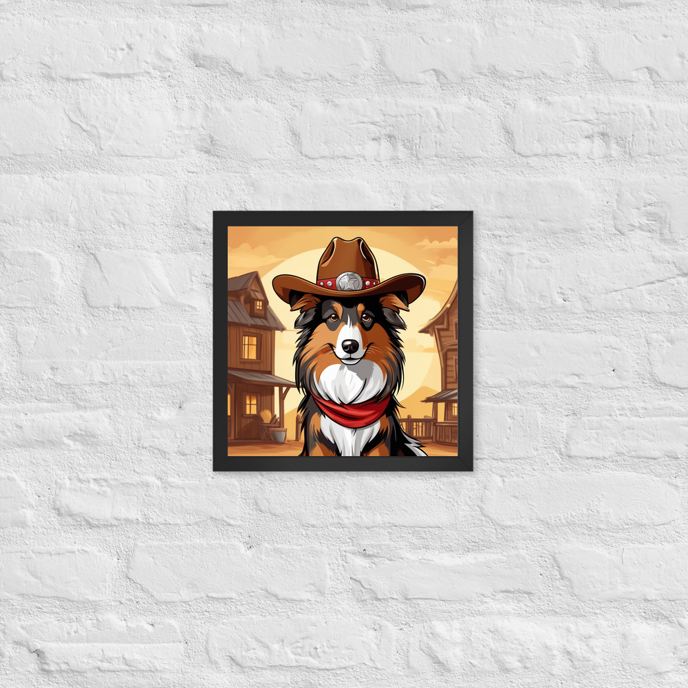 PugMug Custom Shetland Sheepdog Framed Print